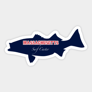 Massachusetts Surf Caster Sticker